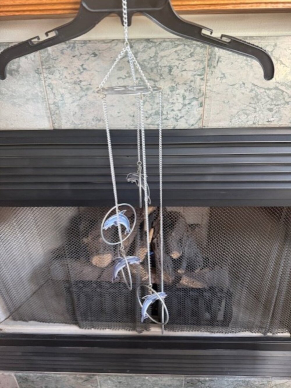 Metal Dolphin Wind Chime